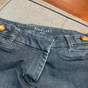 The Limited Fit & Flare Denim Pants